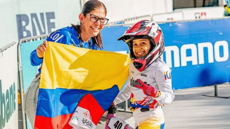 ¡Santander celebra una nueva campeona del mundo! Sophia Larrota conquistó el oro en BMX