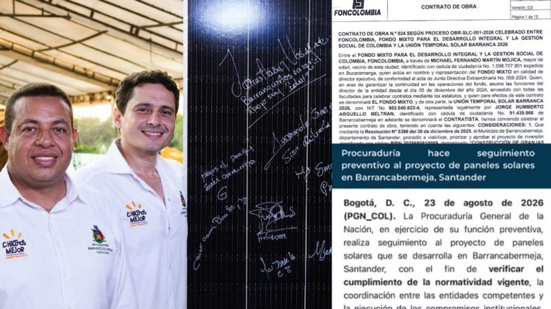 ÚLTIMA HORA | Procuraduría pone la lupa en contrato de paneles solares sin licitación entregado por FONCOLOMBIA y Alcaldia a Jorge Argüello, alias “Bachiller”