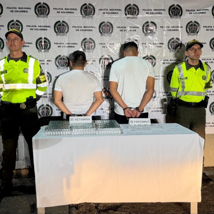 Policía intercepta cargamento de ketamina y fentanilo avaluados en 5,6 millones en vías del Magdalena Medio