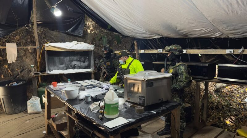 Desmantelan laboratorio de cocaína del ELN que generaba más de $5.000 millones mensuales