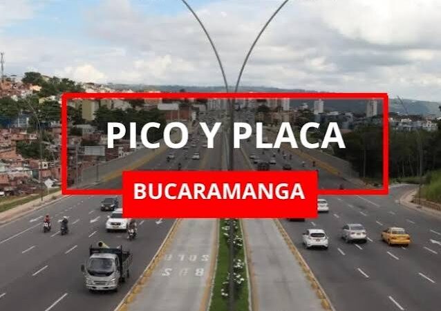 Última rotación del pico y placa del 2026 comenzará este lunes 5 de octubre en Bucaramanga